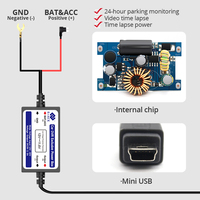 Kabel transformatorowy aceo do rejestratory samochodowe Monitor do parkowania przewód parkingowy 12V do 5V 2,5a długi 3 metry do samochodowy rejestrator wideo 24 godziny 5